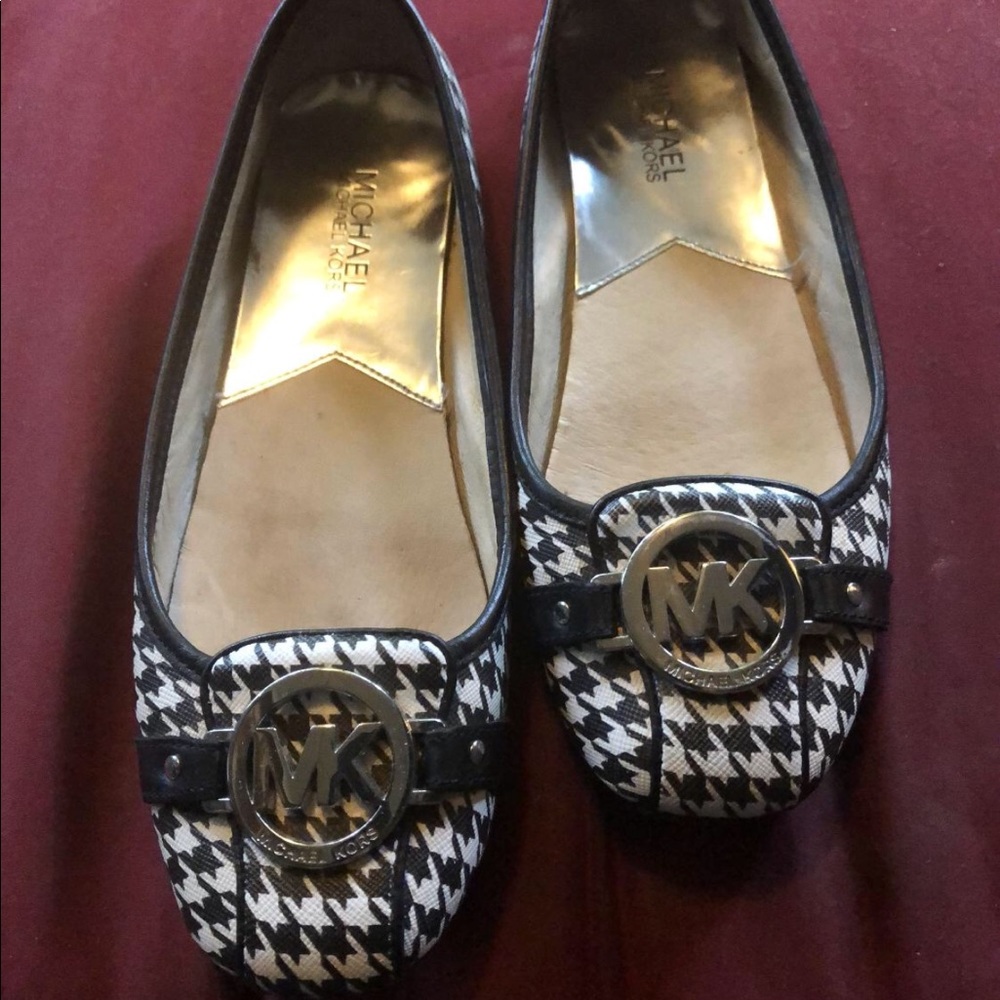 Michael Kors Houndstooth Slip Ons